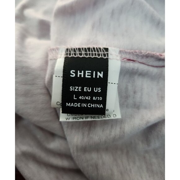 Shein Cold Shoulder Ombre Top Pink Large - Picture 3 of 4